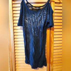 Avirex lace top